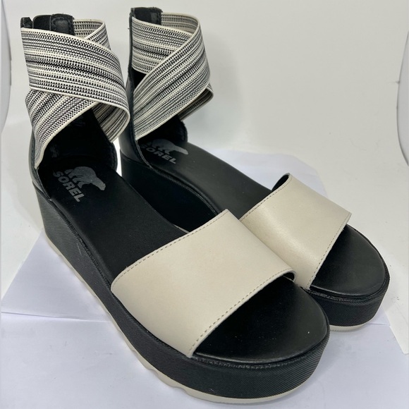 Sorel Cameron Flatform Ankle Strap Wedge Sandal - Picture 1 of 13